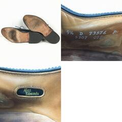 試着交換OK！AllenEdomonds/アレンエドモンズ/Sanford　Vintage 　キャップトゥシューズ〈黒/BLACK/ブラック〉size9.5D/27.0-27.5程度/メンズ//men's 菅NO.WZC-235の画像