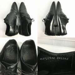 時価5万相当　NY高級店/SUARTE　ホールカット　職人ハンドメイド　Vintage 　ビジネスシューズ〈黒/BLACK/ブラック〉size7.5/メンズ//men's 菅NO.WZC-135の画像