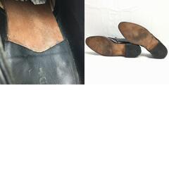 試着交換OK！50-60年代?　希少Vintage 　 the RAND shoe　Uチップ　サービスシューズ　ダークブラウン/茶/BROWN〉size10.5　28.0-28.5/メンズ//men's 菅NO.WZB-183の画像