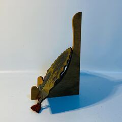 置物 扇子 金属製 脚付 鉄扇の画像
