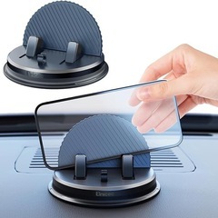 スマホホルダー 車載 置くだけ シリコン製 滑り止め 360度回...