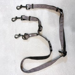 犬　ダブルリード　ナイロン　グレー