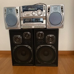 (終了します)CDラジカセ＆スピーカーの画像