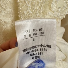 レース長袖Tシャツ　LLsizeの画像