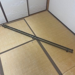 7/31処分！カーテンレール　2連　ブラウン　茶色　　売ります　180cm 大阪の画像