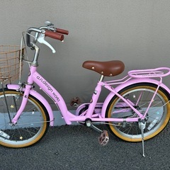 子供用18インチ自転車 a.n.design works ピンク