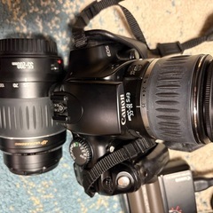 CANON  EOS EH16 ビデオカメラ本体とレンズセット　カバー付きの画像
