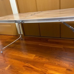 キャンプテーブル アウトドア テーブル 折りたたみ 120cm 3段階高さ調整可能 の画像