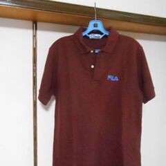 中古　FILA　茶ポロシャツ　Mサイズ　の画像