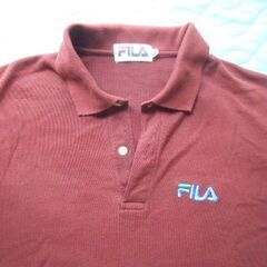 中古　FILA　茶ポロシャツ　Mサイズ　の画像