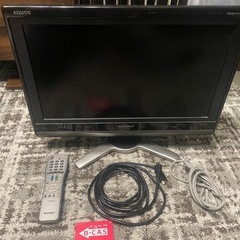 SHARP AQUOS LC-20D50 リモコンB-CASカードあり