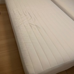 無印良品　無印　シングルベッド　脚付きマットレス　ベッド　シンプル　美品の画像