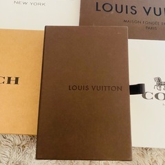 ショップ袋 箱 COACH LOUIS VUITTONの画像