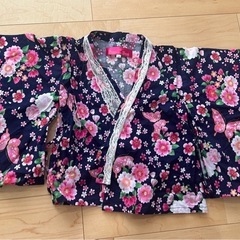 浴衣　甚平　女の子　120cmの画像