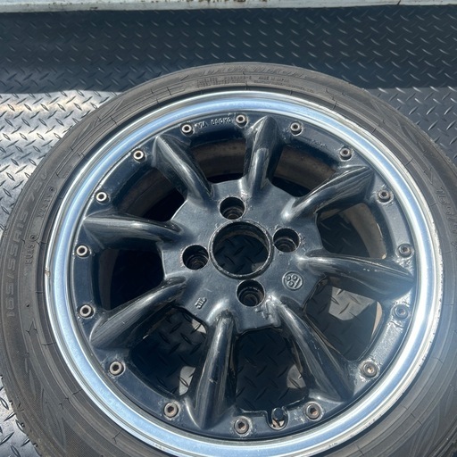 スピードスター  ワタナベRS-8 軽自動車⭐️15インチホイール＋タイヤ４本セット/PCD100 ４穴　
