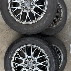 【中古2セット8本】195/65R15 15インチ　夏冬タイヤセ...