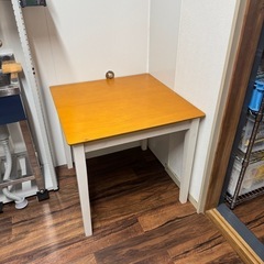 木製w75d75h70テーブル