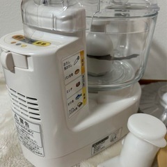 新品未使用　パナソニック フードプロセッサー 1台6役(きざむ・する・混ぜる・おろす・粗おろし・こねる) 離乳食 MK-K61-Wの画像