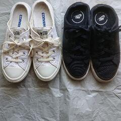 NIKE CONVERSE スニーカー風 スリッポン 24,0c...
