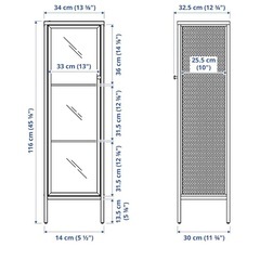 【無料】IKEA ガラス扉キャビネットの画像