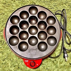 電気たこ焼器　18穴　かんたんレシピ付き！の画像