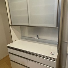 パモウナ食器棚メラミンボード 幅120奥行50高さ197