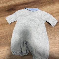 Bonchouchou 半袖ロンパース グレー 50〜60cmの画像