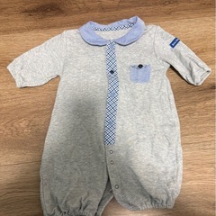 Bonchouchou 半袖ロンパース グレー 50〜60cm