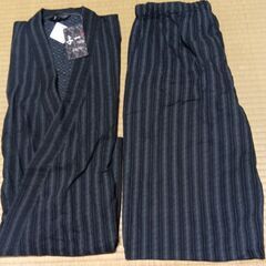 お得です！メンズ　与一　じんべい　Lサイズ　綿100%　未使用　タグ付きの画像