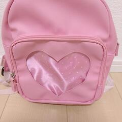 ハート女の子リュック　ピンク　訳ありの画像