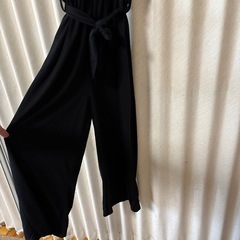 160 サロペット　パンツ　黒の画像