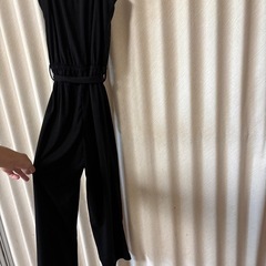 160 サロペット　パンツ　黒の画像