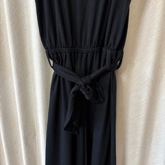 160 サロペット　パンツ　黒の画像