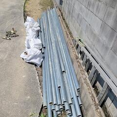 単管パイプとクランプ数回使用のみの画像