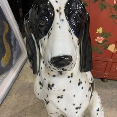 犬 dog 陶器 大型 置物 の画像