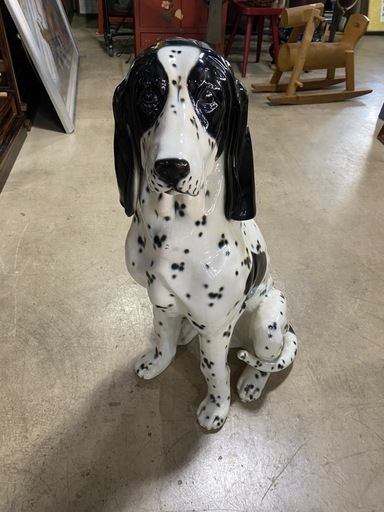 犬 dog 陶器 大型 置物