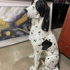 犬 dog 陶器 大型 置物 の画像
