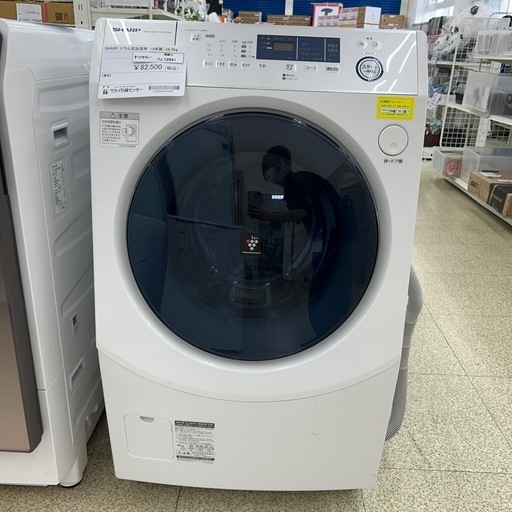 リユースのサカイ東金店 SHARP ドラム式洗濯機 19年製 10/6kg TJ12841