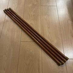 ウッド調 突っ張り棒 60cm〜110cm