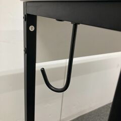 学習デスク 多目的ブース 研修デスクホワイト 幅600×奥行450x高さ70 ㎜ フック付き の画像