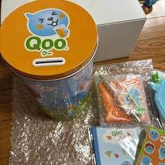 当選品　Qoo 缶入りエコバッグ　文具などの画像