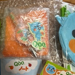 当選品　Qoo 缶入りエコバッグ　文具などの画像
