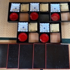 御膳セット 懐石料理 陶器皿付きの画像