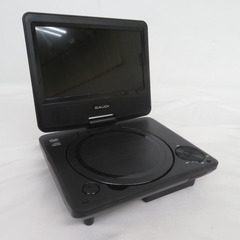 GREEN HOUSE (グリーンハウス) プレイヤー Gaudi7型乾電池ポータブルDVDプレーヤー ブラック  GPD07D1 【コンプオフ金沢野々市店】の画像