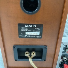 DENON CDチューナーアンプ＋スピーカーの画像
