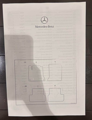 純正！メルセデスベンツフロアマット