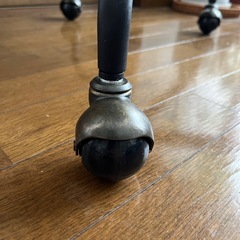 8/3限定！美品　レトロでおしゃれなデスクチェアー　合皮　茶色　椅子の画像