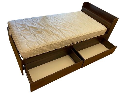 NITORI ニトリ シングルサイズ ベッドフレーム マットレス セット 収納付き