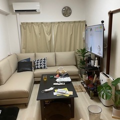 2人掛けソファ（ニトリLD1N シールド MBRBE）出ます｜状態良好・要相談でお譲りしますの画像