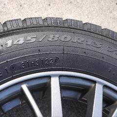 ◯145/80R13◯国産◯2022年製◯スタッドレスタイヤアルミホイール4本セット◯トーヨー◯155/65R14からのインチダウンに最適◯軽自動車等に◯の画像
